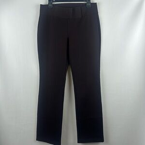 Eileen Fisher Chocolate Brown Pull On Straight Leg Pants